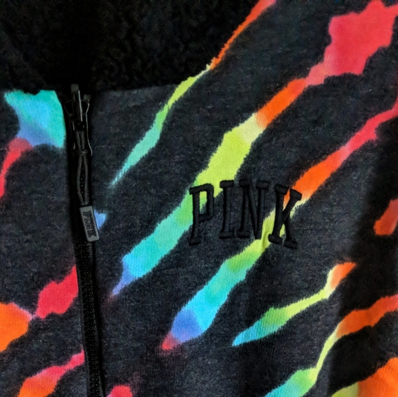 Victoria's Secret PINK Reversible Rainbow Zip Up - Picture 6 of 7